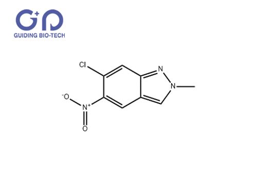 6-chloro-2-methyl-5-nitro-2H-indazole,CAS No.1801267-04-8