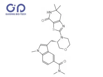 3-{[(3S)-4-{6,6-dimethyl-4-oxo-4H,5H,6H,7H-[1,3]thiazolo[5,4-c]pyridin-2-yl}morpholin-3-yl]methyl}-N,N,1-trimethyl-1H-indole-5-carboxamide,CAS No.1000795-26-5